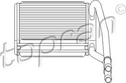 Topran 302 110 - Топлообменник, отопление на вътрешното пространство vvparts.bg