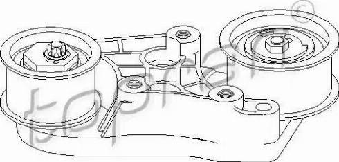 Topran 205 847 - Обтяжна ролка, ангренаж vvparts.bg