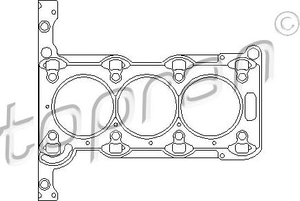 Topran 206 138 - Гарнитура, цилиндрова глава vvparts.bg