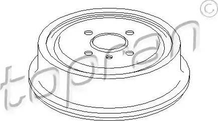 Topran 200 929 - Спирачен барабан vvparts.bg