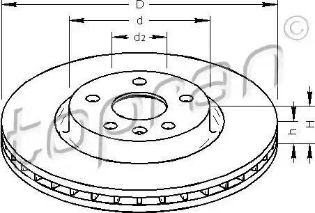 Topran 207 991 - Спирачен диск vvparts.bg