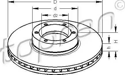 Topran 207 074 - Спирачен диск vvparts.bg