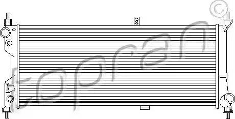 Topran 207 397 - Радиатор, охлаждане на двигателя vvparts.bg