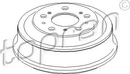 Topran 721 192 - Спирачен барабан vvparts.bg