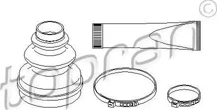 Topran 721 156 - Маншон, полуоска vvparts.bg