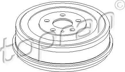 Topran 721179 - Спирачен барабан vvparts.bg