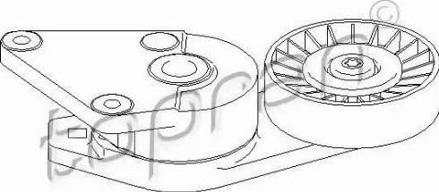 Topran 722 409 - Ремъчен обтегач, пистов ремък vvparts.bg