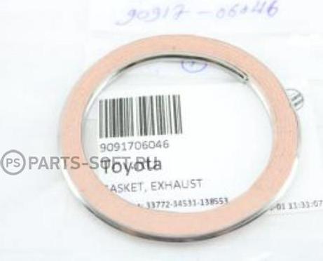 TOYOTA 90917-06046 - Уплътнителен пръстен, изпуск. тръба vvparts.bg