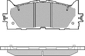 TOYOTA 0446533471 - Комплект спирачно феродо, дискови спирачки vvparts.bg