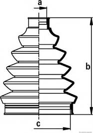 TOYOTA 04438-02081 - Маншон, полуоска vvparts.bg