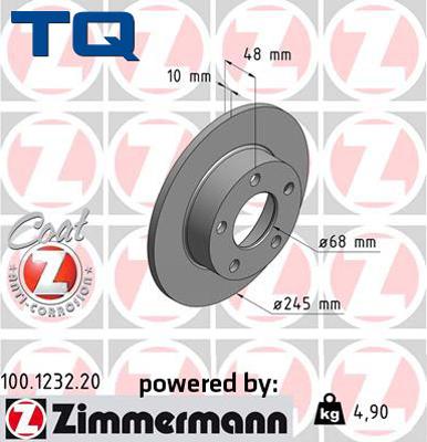 TQ 244497 - Спирачен диск vvparts.bg