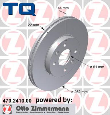 TQ 244547 - Спирачен диск vvparts.bg