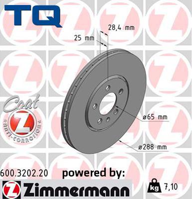 TQ 244556 - Спирачен диск vvparts.bg