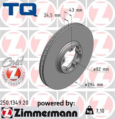 TQ 244516 - Спирачен диск vvparts.bg