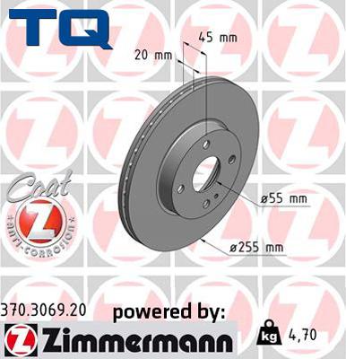 TQ 244654 - Спирачен диск vvparts.bg