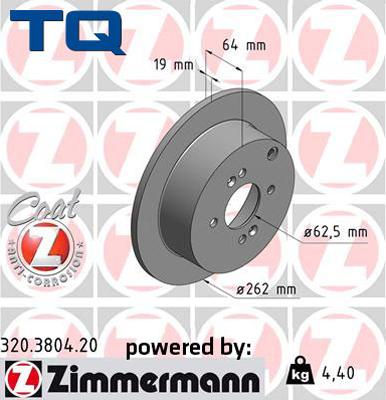 TQ 244653 - Спирачен диск vvparts.bg