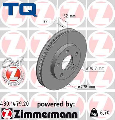 TQ 244666 - Спирачен диск vvparts.bg