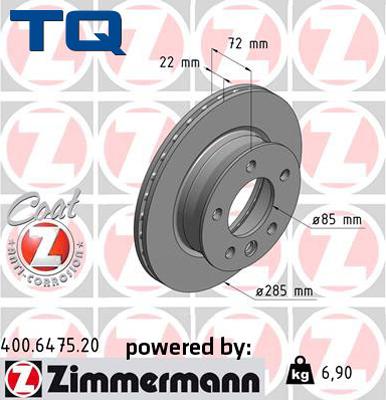 TQ 244611 - Спирачен диск vvparts.bg