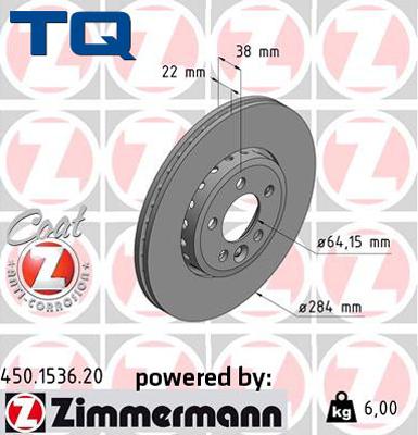 TQ 244612 - Спирачен диск vvparts.bg