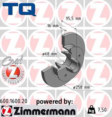 TQ 244684 - Спирачен диск vvparts.bg