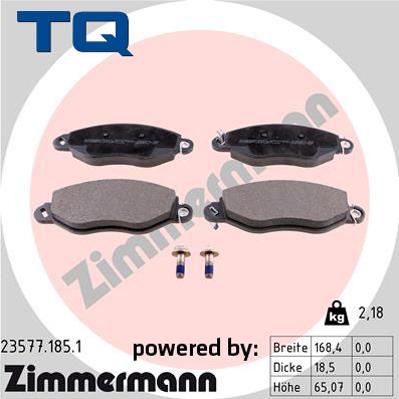 TQ TQ-BP0514 - Комплект спирачно феродо, дискови спирачки vvparts.bg