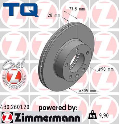 TQ 229492 - Спирачен диск vvparts.bg