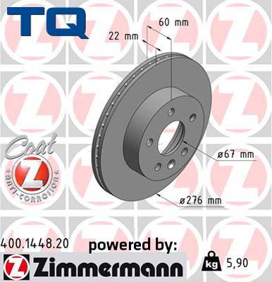 TQ 229485 - Спирачен диск vvparts.bg