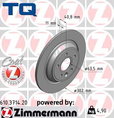 TQ 229507 - Спирачен диск vvparts.bg