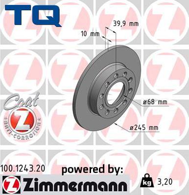 TQ 222599 - Спирачен диск vvparts.bg