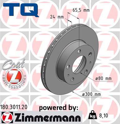 TQ 222614 - Спирачен диск vvparts.bg