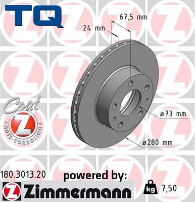 TQ 222616 - Спирачен диск vvparts.bg