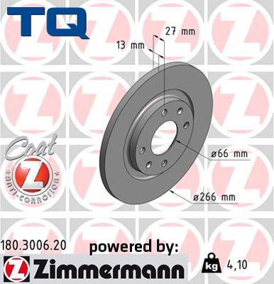 TQ 222613 - Спирачен диск vvparts.bg