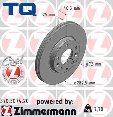 TQ 222746 - Спирачен диск vvparts.bg