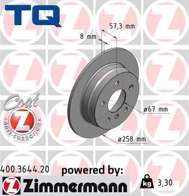 TQ 222753 - Спирачен диск vvparts.bg