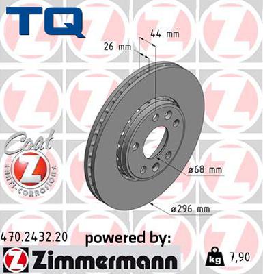 TQ 222780 - Спирачен диск vvparts.bg