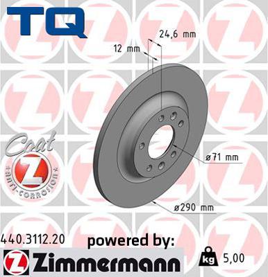 TQ 222776 - Спирачен диск vvparts.bg