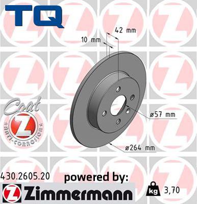 TQ 222772 - Спирачен диск vvparts.bg