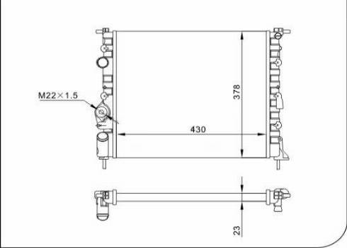 TQ 70044 - Радиатор, охлаждане на двигателя vvparts.bg