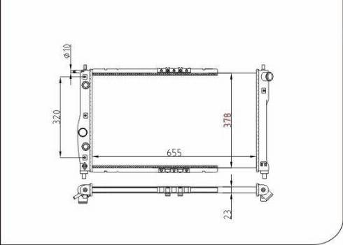 TQ 70040 - Радиатор, охлаждане на двигателя vvparts.bg