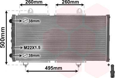 TQ TQ-40002033 - Радиатор, охлаждане на двигателя vvparts.bg