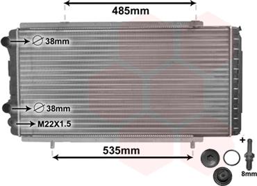 TQ TQ-40002150 - Радиатор, охлаждане на двигателя vvparts.bg