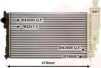 TQ TQ-40002125 - Радиатор, охлаждане на двигателя vvparts.bg