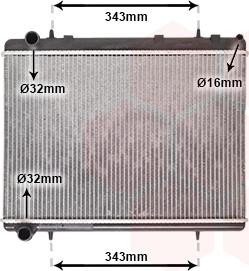 TQ TQ-40002259 - Радиатор, охлаждане на двигателя vvparts.bg