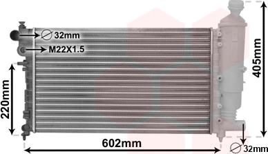 TQ TQ-40002216 - Радиатор, охлаждане на двигателя vvparts.bg