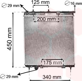 TQ TQ-40002288 - Радиатор, охлаждане на двигателя vvparts.bg