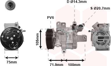 TQ TQ-4000K317 - Компресор, климатизация vvparts.bg