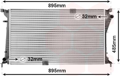 TQ TQ-43002490 - Радиатор, охлаждане на двигателя vvparts.bg