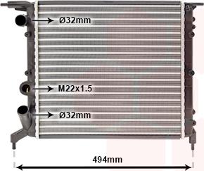 TQ TQ-43002042 - Радиатор, охлаждане на двигателя vvparts.bg