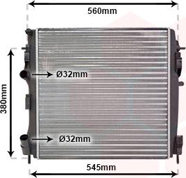 TQ TQ-43002309 - Радиатор, охлаждане на двигателя vvparts.bg