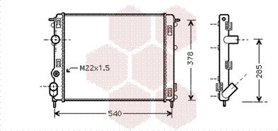 TQ TQ-43002302 - Радиатор, охлаждане на двигателя vvparts.bg